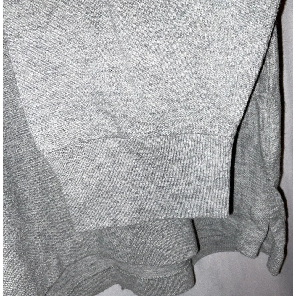 NWT Men's Polo Ralph Lauren Long Sleeve Polo‎ Shirt Gray Heather Navy Pony 4XLT